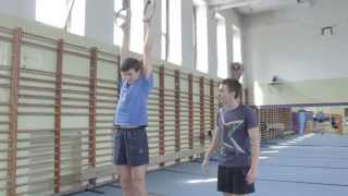 Jak trenować na kółkach gimnastycznych cz 1  Gymnastic rings tutorial part 1 [upl. by Rolando395]