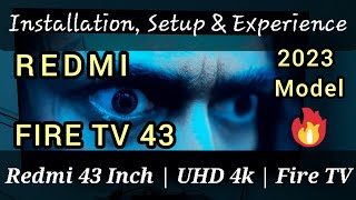 REDMI FIRE TV 43 Inch Smart UHD 4k TV  INSTALLATION amp SETUP by JEEVS Expert  Best 4k amp Sound 😳👌🏻 [upl. by Tenney]