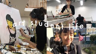 art student life 🌼 creative companionship and art journey  art school diaries [upl. by Hartnett]