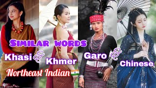 Few similar words Khasi Garo amp Khmer Chinese Northeast India 🇮🇳 [upl. by Curtice]