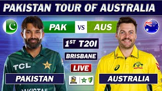 PAKISTAN vs AUSTRALIA 1st T20 Match LIVE COMMENTARY  PAK vs AUS T20 MATCH LIVE  TOSS UPDATE [upl. by Middendorf]