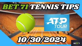 Tennis Picks and Predictions 103024 [upl. by Kimbra]