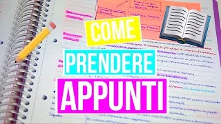 COME PRENDERE APPUNTI  Metodo infallibile [upl. by Edlyn]