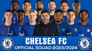 CHELSEA FC 20232024 OFFICIAL SQUAD AND SHIRT NUMBER [upl. by Preston444]