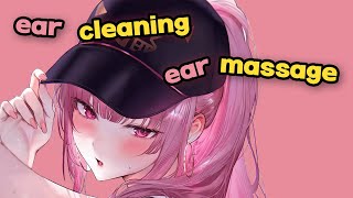 ASMR 💖 Ear massage ear cleaning for maximum tingles💖 [upl. by Ecnaret]