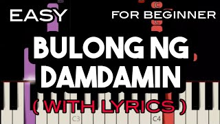 BULONG NG DAMDAMIN  LYRICS   IMELDA PAPIN  SLOW amp EASY PIANO [upl. by Bonney10]