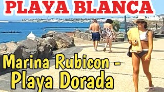 PLAYA BLANCA Marina Rubicon  Playa Dorada Promenade [upl. by Shari955]