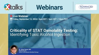 Criticality of STAT Osmolality Testing Identifying Toxic Alcohol Ingestion [upl. by Hillier852]