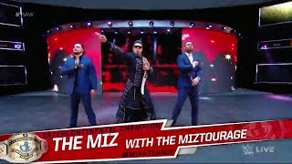 The Miz Entrance W The Miztourage  RAW January 29 2018 [upl. by Auoy]