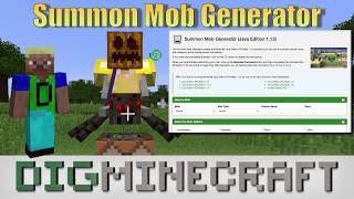 How to use our Summon Mob Generator tool for Minecraft [upl. by Yaner]