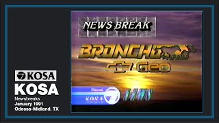 KOSA Channel 7 Newsbreaks January 1991 [upl. by Erikson]