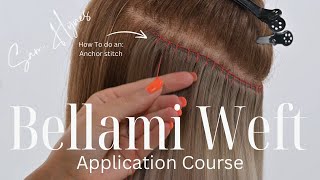 Hair Extension Tutorial Weft Application  Everything You Need To Know For A Perfect Install [upl. by Bainbridge]