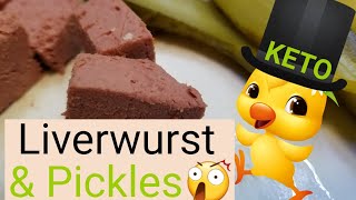 Keto food TV  Liverwurst amp pickles [upl. by Akelahs]