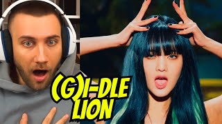 THEY KEEP GETTING BETTER AND BETTER GIDLE  LION  REACTION [upl. by Sucramel]