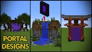 11 Minecraft Nether Portal Designs [upl. by Dall]