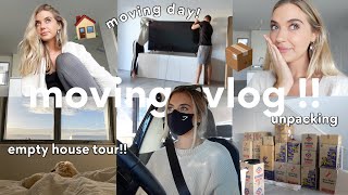 MOVING VLOG  Empty House Tour Moving In  New Beginnings 📦 [upl. by Ayatan776]