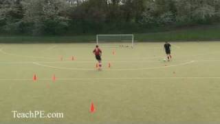 Soccer Drills  Dribbling  Through the cones [upl. by Burrows]