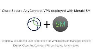 Cisco Meraki Systems Manager MDM Remote Deployment of AnyConnect VPN [upl. by Tnahsarp]