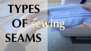 TYPES OF SEAMS  Sewing Without Overlock  LEARN TO SEW [upl. by Blaine46]