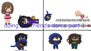 Doing my friends dares part 1 gacha dares besties capcut Headlessmahliyah [upl. by Neddie]