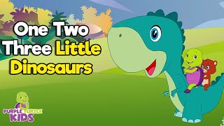 Ten Little Dinosaurs  Nursery Rhymes for Babies by Purple Turtle [upl. by Enutrof]