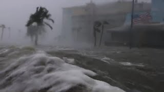 Fort Myers Beach FL Storm Surge  Hurricane Ian SurgeCam 9 [upl. by Hylan57]