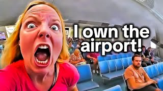 When Airport Karens Get Taught a Lesson by Cops [upl. by Tchao]