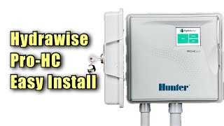 Tutorial Hunter Hydrawise ProHC 24 Zone Irrigation Control Installation from Rain Bird controller [upl. by Ymmas597]