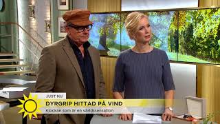 Klockan som blivit en världssensation  hittades på vinden  Nyhetsmorgon TV4 [upl. by Audri]