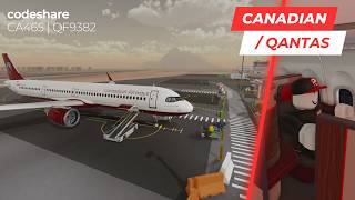 ROBLOX Airline Flight Review  Canadian Airways Codeshare  A321XLR  First Class [upl. by Zerep]