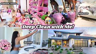 Cleaning my ENTIRE HOUSE in 72hrs preparing for guests🏠🫧🧹 closet clear out cleaning asmr laundry [upl. by Ahsinra634]