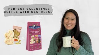 Perfect Valentines Latte with Nespresso  Coffee Recipe  Ghirardelli Chocolate  Vertuo Next [upl. by Fanchon]