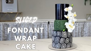 Amazing Sliced Fondant Wrap Technique  Fall Cakes  Cake Decorating Tutorial [upl. by Anelas334]