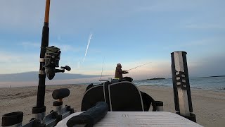 Beautiful Day Catching Fish To Eat Surf Fishing Tybee Island CRAZY DOUBLE [upl. by Xuerd]