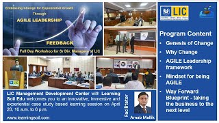 LIC Sr Div Mgr Training at LIC MDC  Feedback [upl. by Gerik]