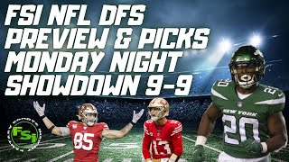 NFL DFS Showdown Preview Show  Monday Night Football  Jets vs 49ers  DraftKings Picks [upl. by Azaleah]