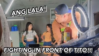 FIGHTING IN FRONT OF TITO GRAE PRANK ANG LALA  Grae and Chloe [upl. by Gainer]