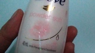 FAST REVIEW Dove Powder Soft Whitening AntiPerspirant amp Deodorant [upl. by Adnwahsat432]