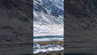 Frozen Tso Ltak lake near Changla Pass [upl. by Oicirtap]