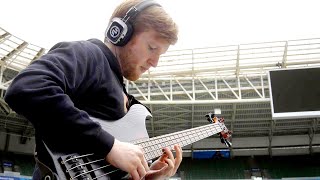 Slap bass with 200 DRUMMERS sounds INSANE [upl. by Bixler]