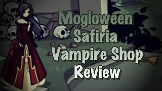 Adventure Quest Worlds ｢AQW｣  Safiria Vampire Shop Mogloween Review [upl. by Cooe]