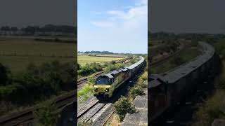 70809 passes through the old Talacre station with the loaded Pen to Longport stone 31 July 2024 [upl. by Egres]