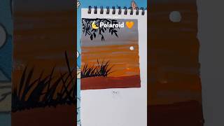 polaroid painting।। art artist acrylicpainting youtubeshorts youtuber [upl. by Vivyan458]