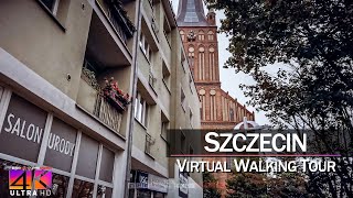 【4K 60fps】VIRTUAL WALKING TOUR 🚶 «Szczecin  Poland 2021» 🎧 Binaural Sounds UltraHD for 2160p TV [upl. by Enida127]