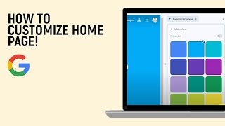 How to Customize Google Chrome Home page LATEST [upl. by Durarte]