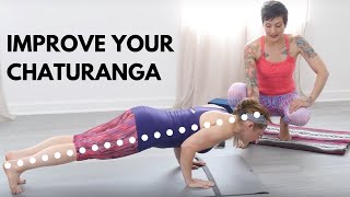 Yoga Tutorial  How to Improve Your Chaturanga [upl. by Shellans]