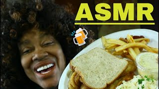 ASMR Mukbang Fish Fry Friday on A Monday ASMR Triggers Whispering Eating Lip Smacking Chewing [upl. by Neersan]