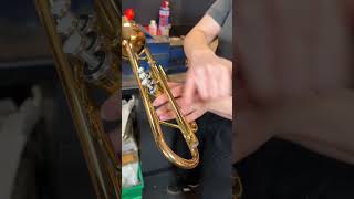 Does your Trumpet need a clean Lets have a look trumpet trumpetplayers instrumentrepair [upl. by Rovaert]