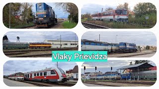 Vlaky Prievidza  Trains Prievidza [upl. by Nnaerb]