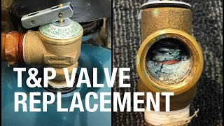 How to Fix Replace Water Heater Broken TampP Valve  Watts 100XL to Cash Acme Install New TampP Valve [upl. by Eyram]